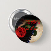 piano, Lullaby Ronde Button 5,7 Cm (Voorkant /achterkant)