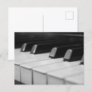 Piano macro close-up briefkaart