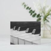 Piano macro close-up briefkaart (Staand voorkant)
