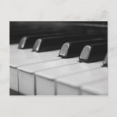 Piano macro close-up briefkaart (Voorkant)
