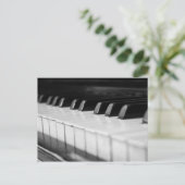 Piano macro close-up briefkaart (Staand voorkant)
