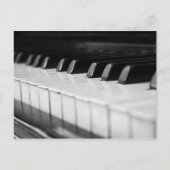 Piano macro close-up briefkaart (Voorkant)