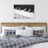 Piano macro close-up canvas afdruk (Insitu (Slaapkamer))