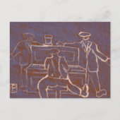 Piano-man Briefkaart (Voorkant)