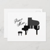 Piano-Man Briefkaart (Voorkant / Achterkant)