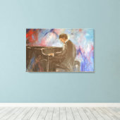 PIANO-MAN CANVAS AFDRUK (Insitu (Houten vloer))