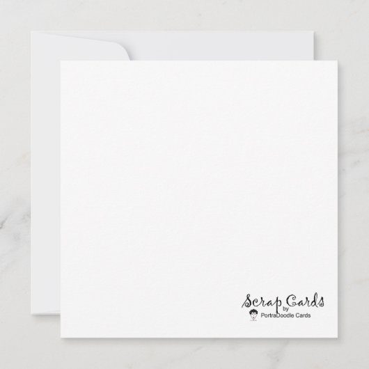  Piano Man Flat Wenskaart (Achterkant)