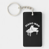 Piano-Man Funny Keyboard Pianist Musician Piano Sleutelhanger (Voorkant)