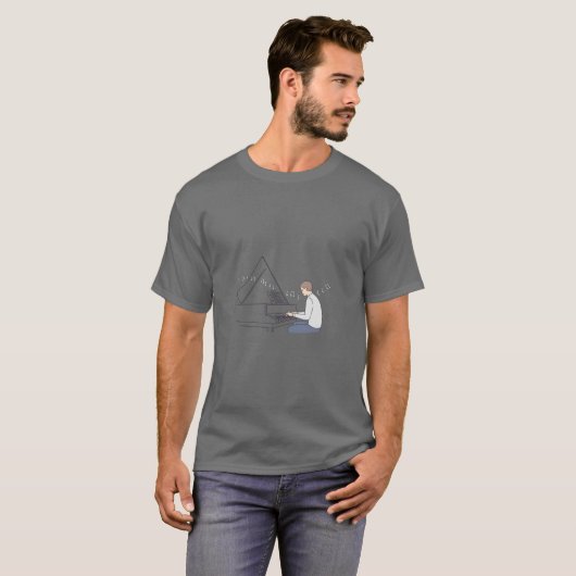 Piano-Man T-shirt (Voorkant volledig)