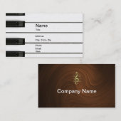 Piano-Man Visitekaartje (Voorkant / Achterkant)