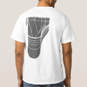 Piano - Mannen T-shirt (Achterkant)