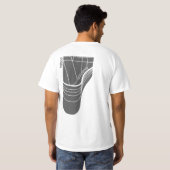 Piano - Mannen T-shirt (Achterkant volledig)