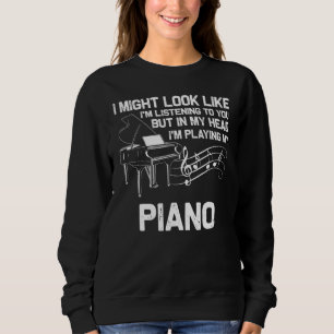 Piano Mannen Vrouwen Muziek Piano Player Pianist 6 Trui