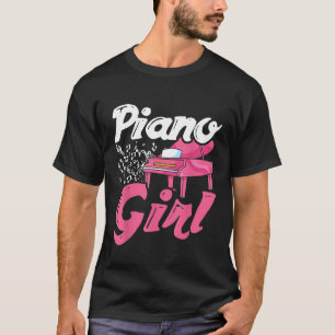 Piano Meisje Gift Klassiek Muziekinstrument Piano T-shirt