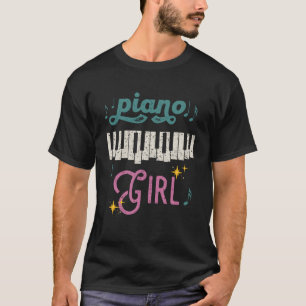 Piano Meisje Piano Speler Pianist Muzikant 1 T-shirt