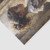  Piano Meisje Romantische Storybook Muziek Scene Tissuepapier (Detail)