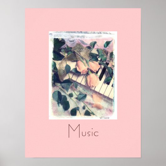 piano melodie Music, Al Riccio Poster (Voorkant)