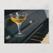 Piano met drink briefkaart (Voorkant)