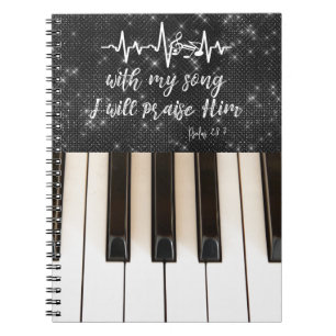 PIano met Psalms-scripts Notitieboek