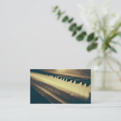  piano met uw merknaam visitekaartje (Staand voorkant)