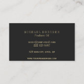  piano met uw merknaam visitekaartje (Achterkant)