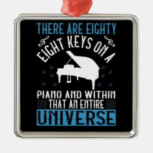 Piano - metalen ornament