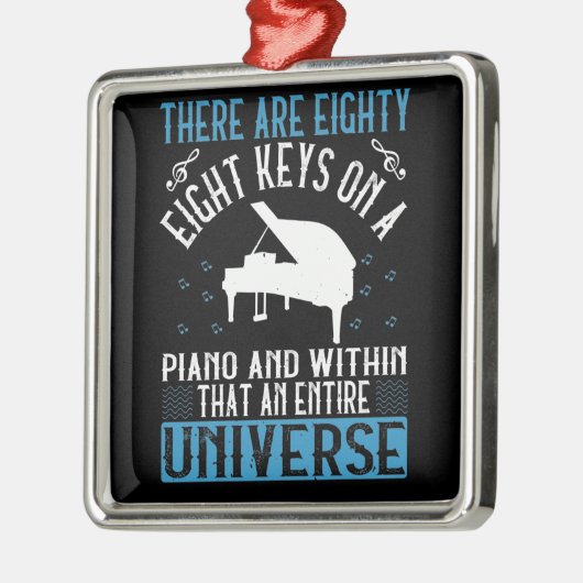 Piano - metalen ornament (Links)