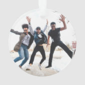  Piano Minimalistische Witte Vakantie Ornament (achterkant)