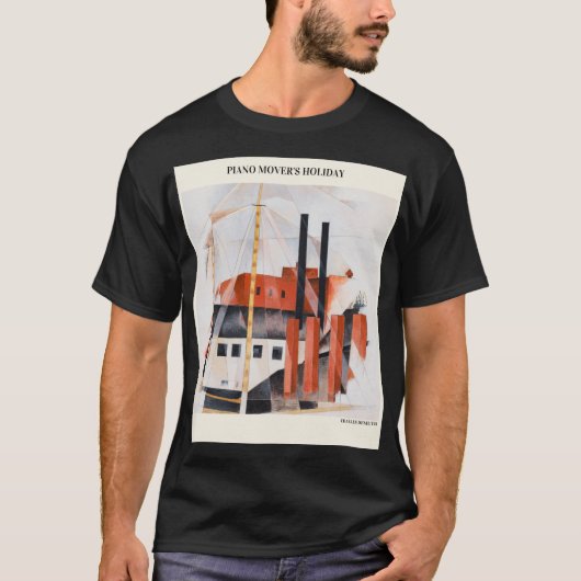 PIANO MOVER'S HOLIDAY by CHARLES DEMUTH ,Abstract T-shirt (Voorkant)