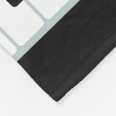Piano Music aangepaste naam fleece dekens (Hoek)
