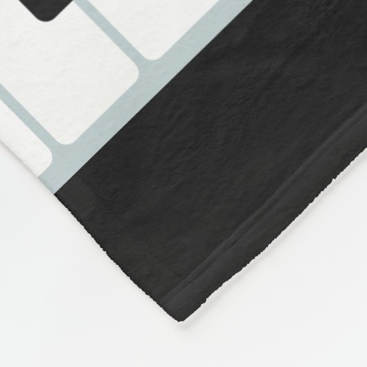 Piano Music aangepaste naam fleece dekens (Hoek)