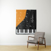 Piano Music aangepaste naam tapestry Wandkleed (In situ)