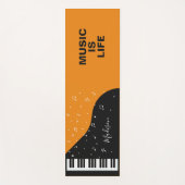 Piano Music aangepaste naam yoga mat (Voorkant)