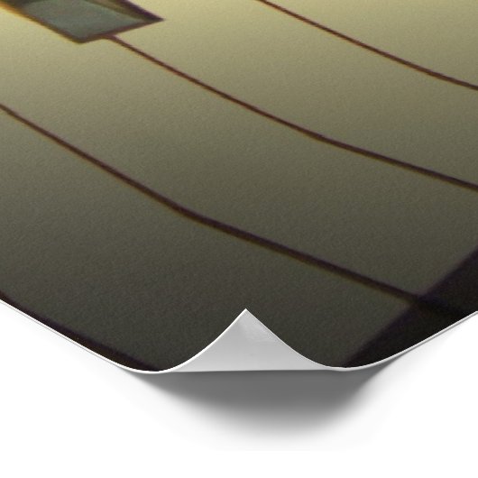 Piano Music Abstract Poster (Hoek)