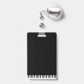 PIANO MUSIC BADGE (Achterkant met intrekbare clip)