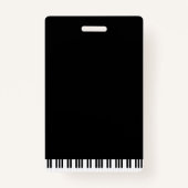PIANO MUSIC BADGE (Achterkant)