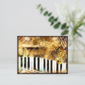 Piano Music Briefkaart (Staand voorkant)