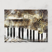 Piano Music Briefkaart (Voorkant)