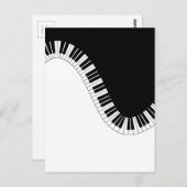 PIANO MUSIC BRIEFKAART (Voorkant / Achterkant)