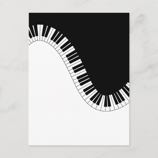 PIANO MUSIC BRIEFKAART (Voorkant)