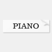Piano Music Bumpersticker (Voorkant)