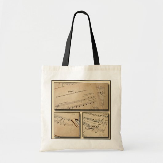 Piano Music Canvas tas (Voorkant)
