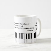 Piano Music citeert koffie-Mok Koffiemok (Voorkant rechts)