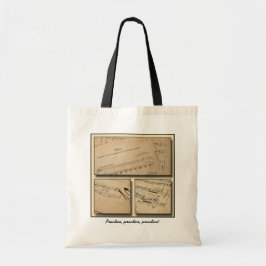 Piano Music Custom Canvas tas