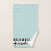 Piano Music Design Bath Towel Set Bad Handdoek (Handdoek)