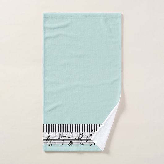 Piano Music Design Bath Towel Set Bad Handdoek (Handdoek)