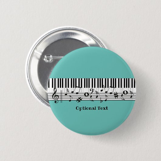 Piano Music Design Button (Voorkant /achterkant)
