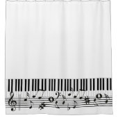 Piano Music Design Douchegordijn (Voorkant)