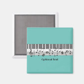 Piano Music Design Magnet (Voorkant / Achterkant)