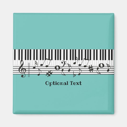 Piano Music Design Magnet (Voorkant)